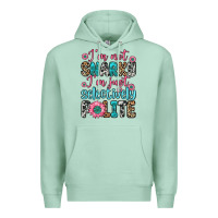 Seafoam i m not snarky i m just selectively polite Premium Hoodie - Zillion Design Studio
