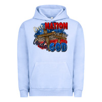 Pigment Grape Ice one nation under god Urban Hoodie - Zillion Design Studio