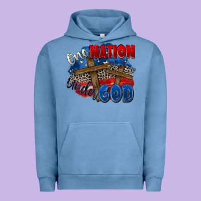 One Nation Under God Urban Hoodie Designed By Zillion Design Studio