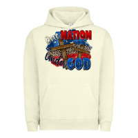 Pigment Pistachio one nation under god Urban Hoodie - Zillion Design Studio