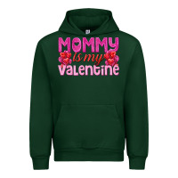 Forest Green mommy is valentine Urban Hoodie - texasbilliewilder