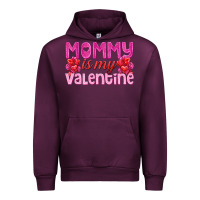 Mauve Wine mommy is valentine Urban Hoodie - texasbilliewilder