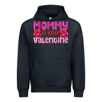 Navy mommy is valentine Urban Hoodie - texasbilliewilder