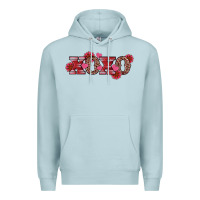 Blue Mist valentine's day xoxo sunflower heart Premium Hoodie - RanaPortraitStore