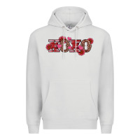 Dove Grey valentine's day xoxo sunflower heart Premium Hoodie - RanaPortraitStore
