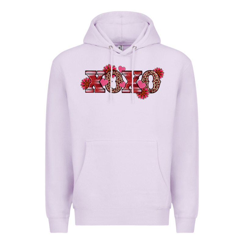 Valentine's Day Xoxo Sunflower Heart Premium Hoodie by RanaPortraitStore | Teevron