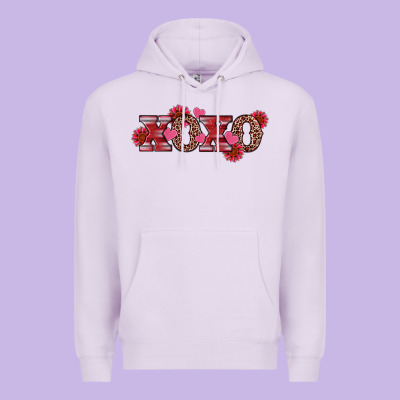 Valentine's Day Xoxo Sunflower Heart Premium Hoodie Designed By Ranaportraitstore