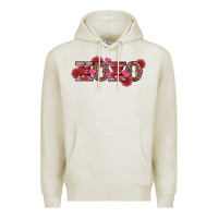 Oatmeal Heather valentine's day xoxo sunflower heart Premium Hoodie - RanaPortraitStore
