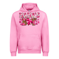 Fuchsia Pink valentines day mamas boy Urban Hoodie - texasbilliewilder