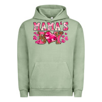 Pigment Oil Green valentines day mamas boy Urban Hoodie - texasbilliewilder