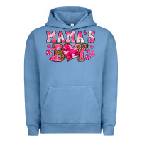 Pigment Pebble Blue valentines day mamas boy Urban Hoodie - texasbilliewilder
