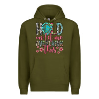 Army Green hold on let me overthink this Premium Hoodie - Zillion Design Studio