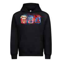 Black usa mason jars Urban Hoodie - Zillion Design Studio
