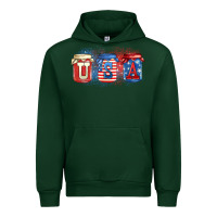 Forest Green usa mason jars Urban Hoodie - Zillion Design Studio