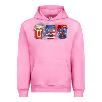 Fuchsia Pink usa mason jars Urban Hoodie - Zillion Design Studio