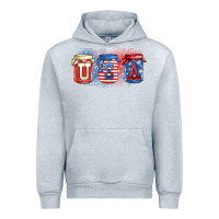 Heather Grey usa mason jars Urban Hoodie - Zillion Design Studio