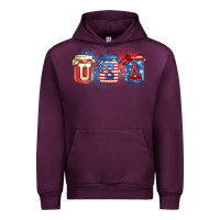 Mauve Wine usa mason jars Urban Hoodie - Zillion Design Studio