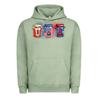 Pigment Oil Green usa mason jars Urban Hoodie - Zillion Design Studio