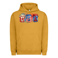 Pigment Peanut Butter usa mason jars Urban Hoodie - Zillion Design Studio