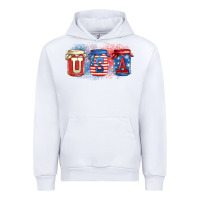 White usa mason jars Urban Hoodie - Zillion Design Studio