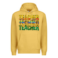 Antique Gold teacher teacher teacher Premium Hoodie - texasbilliewilder