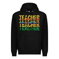 Black teacher teacher teacher Premium Hoodie - texasbilliewilder