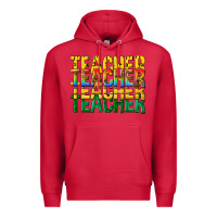 Cardinal teacher teacher teacher Premium Hoodie - texasbilliewilder