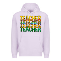 Lilac teacher teacher teacher Premium Hoodie - texasbilliewilder