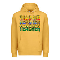 Mustard teacher teacher teacher Premium Hoodie - texasbilliewilder