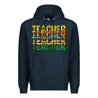 Navy teacher teacher teacher Premium Hoodie - texasbilliewilder
