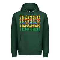 Sports Green teacher teacher teacher Premium Hoodie - texasbilliewilder