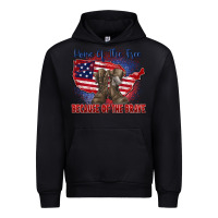 Black home of the free because of the brave Urban Hoodie - Zillion Design Studio