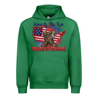 Emerald home of the free because of the brave Urban Hoodie - Zillion Design Studio