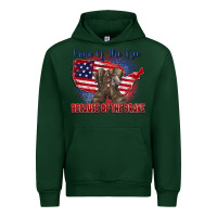 Forest Green home of the free because of the brave Urban Hoodie - Zillion Design Studio
