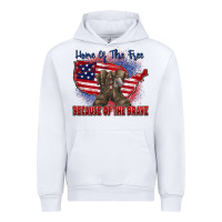White home of the free because of the brave Urban Hoodie - Zillion Design Studio
