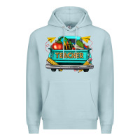 Blue Mist teacher truck Premium Hoodie - texasbilliewilder