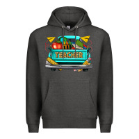Charcoal Heather teacher truck Premium Hoodie - texasbilliewilder