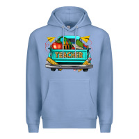 Colony Blue teacher truck Premium Hoodie - texasbilliewilder