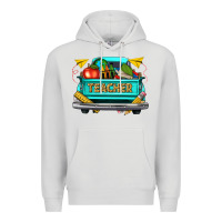 Dove Grey teacher truck Premium Hoodie - texasbilliewilder