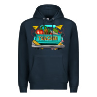 Navy teacher truck Premium Hoodie - texasbilliewilder
