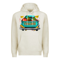 Oatmeal Heather teacher truck Premium Hoodie - texasbilliewilder