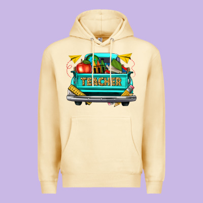 Teacher Truck Premium Hoodie Designed By Texasbilliewilder