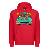 Red teacher truck Premium Hoodie - texasbilliewilder