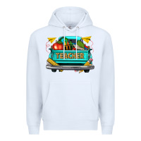 White teacher truck Premium Hoodie - texasbilliewilder