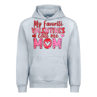 Heather Grey my favorite valentine call me mom Urban Hoodie - texasbilliewilder
