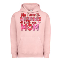 Pigment Salmon my favorite valentine call me mom Urban Hoodie - texasbilliewilder