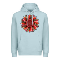 Blue Mist valentine's day sunflower Premium Hoodie - RanaPortraitStore