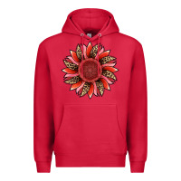 Cardinal valentine's day sunflower Premium Hoodie - RanaPortraitStore