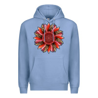 Colony Blue valentine's day sunflower Premium Hoodie - RanaPortraitStore