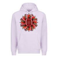 Lilac valentine's day sunflower Premium Hoodie - RanaPortraitStore